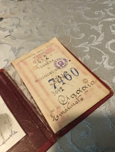 Tessera universitaria anni - tessera,