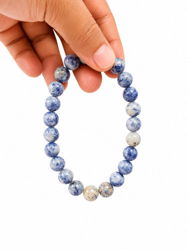 Bracciale cristallo sodalite - cristallo,