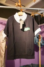 Frankie Morello (Milano) Felpa Maniche Corte, Nera, Taglia L, 100% Cotone 