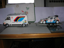 Pack Set Peugeot 205 TDC 86  Saby 1/18 Van+trailer+Peugeot Otto ottomobile OT384