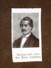 Deputato Giovanni Mosciaro di San Marco Argentaro e Tullo Massarani di Vimercate