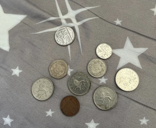 Lotto monete miste - 9, uk
