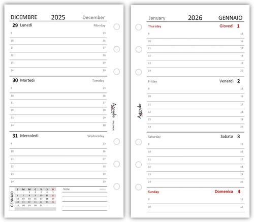 Ricambio agenda organizer - agenda,