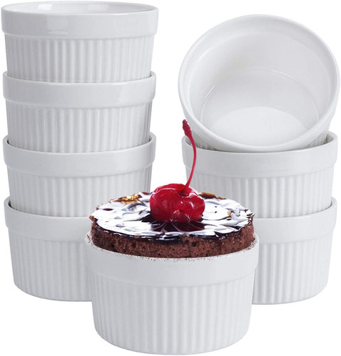 Ramekins set 8 creme - 6, 8,