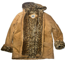 Cappotto vintage pelle stampa