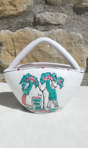 Cestino ceramica fratelli - cestino,