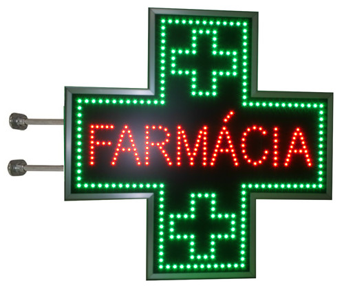 Insegna farmacia croce led - insegna,