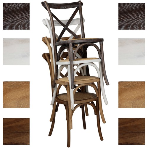 Sedia cross legno con - sedia,