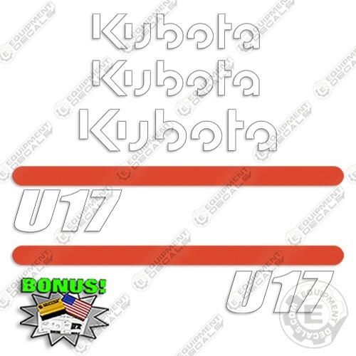 Kubota u17 kit decalcomanie - kubota,