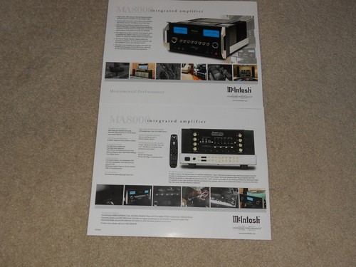 Mcintosh ma8000 brochure - mcintosh,