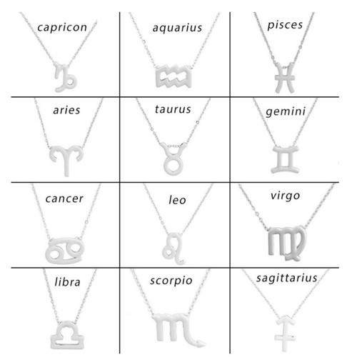 Collana con ciondolo - , zodiaco