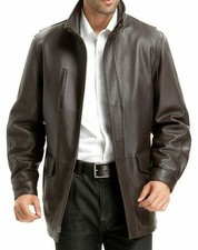 Cappotto uomo elegante pelle