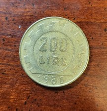Italy 200 Lire Coin - 1980