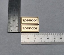 Spendor Speaker Badge Logo Emblem PAIR - Brushed Gold 