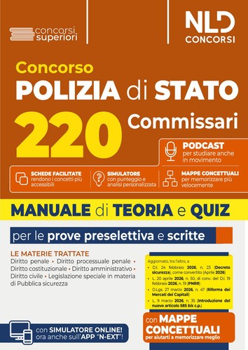 Libri concorso 220 commissari - libri,