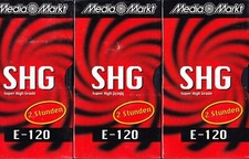 3 x SHG E-120 - Cassetta vuota