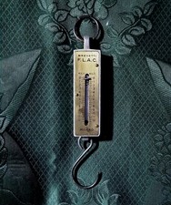 BILANCIA A SOSPENSIONE IN OTTONE DINAMOMETRO BREVETTI F.L.A.C. MILANO ANNI '50