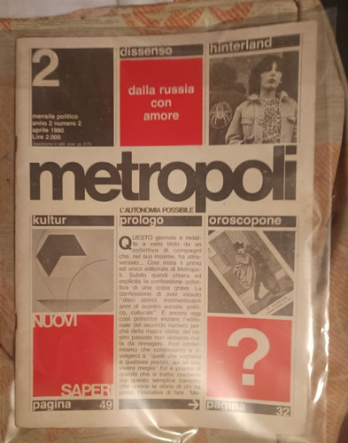 Rivista metropoli numero - rivista, 2