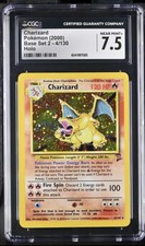 Charizard Set Base 2 Engl CGC 7.5