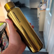 Starbucks stainless steel gold