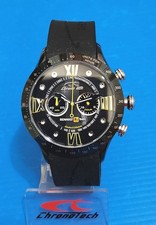 chronotech watch by renault team F1,chronograph full black