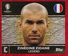 topps, UEFA Euro 2024 Germany Swiss ed: figurina FRA 2 Legend Zinédine Zidane (F