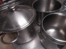 pentole acciaio inox18 /10 set di 4 pezzi