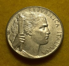 ITALIA 5 LIRE UVA 1950 BB