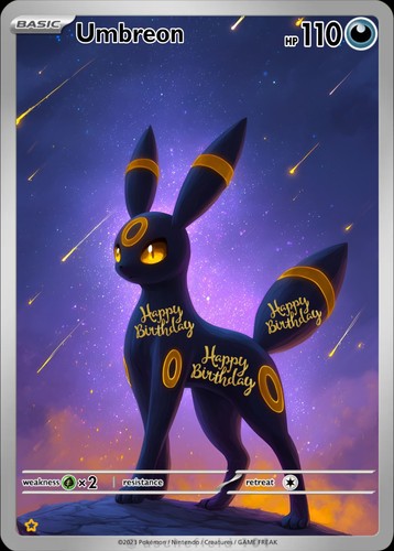 Umbreon happy birthay - umbreon,