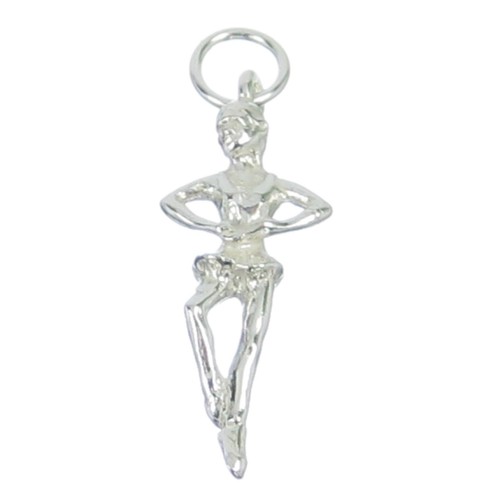 Charm ballerina argento - charm,
