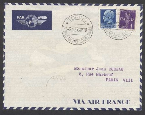 1937 italia francia primo - italia, a