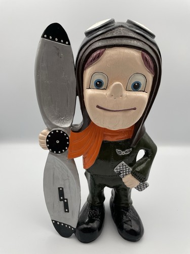 Vintage legno smiley boy - vintage,