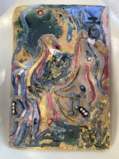 Piastra ceramica astratta