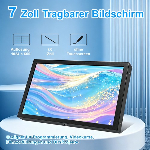 Monitor hdmi vga av bnc - monitor, 7"