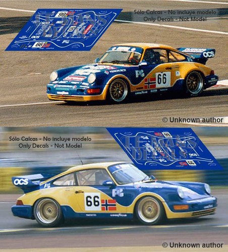 Decals porsche 911 rsr mans - decals,