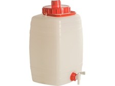 FUSTO BIDONE PER ALIMENTI LT 50 CON RUBINETTO CM 29x34x56h CONTENITORE OLIO VINO