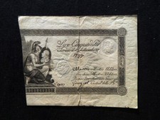 1799 Italia Regno di Sardegna rara banconota ASSEGNATA 50 lire (59147