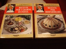 2 libri Ricette x i giorni di festa  Risparmiare Suor Germana De Agostini Piemme