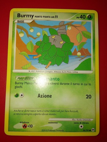Pokemon card burmy - card, arceus