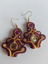 ORECCHINI SOUTACHE FATTI A MANO HOMEMADE PERSONALIZZABILI!!