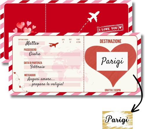 Biglietto viaggio sorpresa - biglietto,