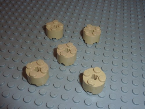Lego tan brick round 2x2 - 5,
