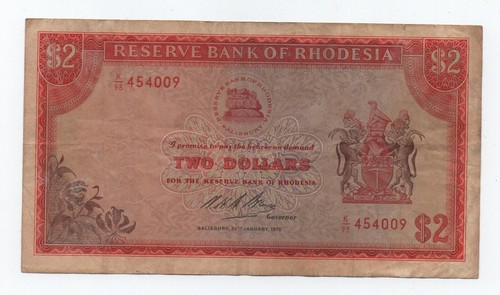 Rhodesia dollari gennaio - 2,