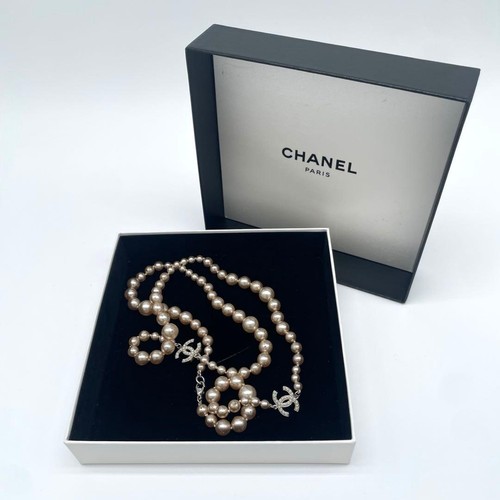 Chanel collana lunga perle - *chanel,