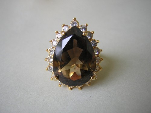 Anello placcato oro - anello, con