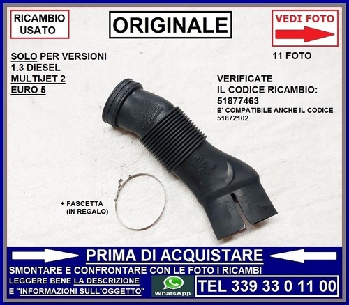 Tubo manicotto presa aria - tubo,
