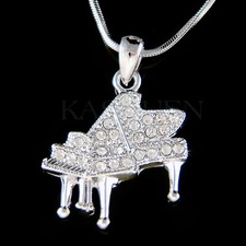 Bambino Grande Pianoforte IN Swarovski Cristallo Musica Afro-Americano Gioielli
