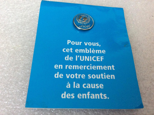 Pin unicef avec encart - unicef,