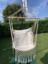 Sedia Amaca Cotone Sospesa Da Giardino