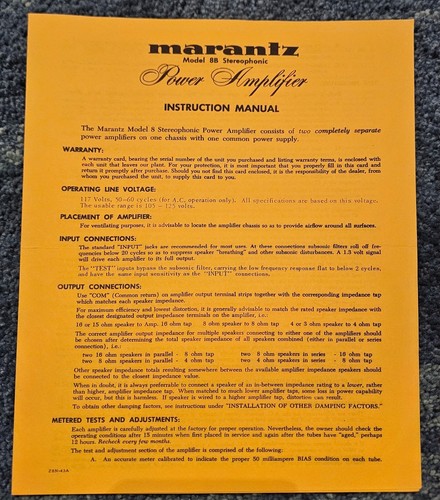 Manuale istruzioni marantz - manuale,